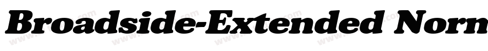 Broadside-Extended Normal字体转换